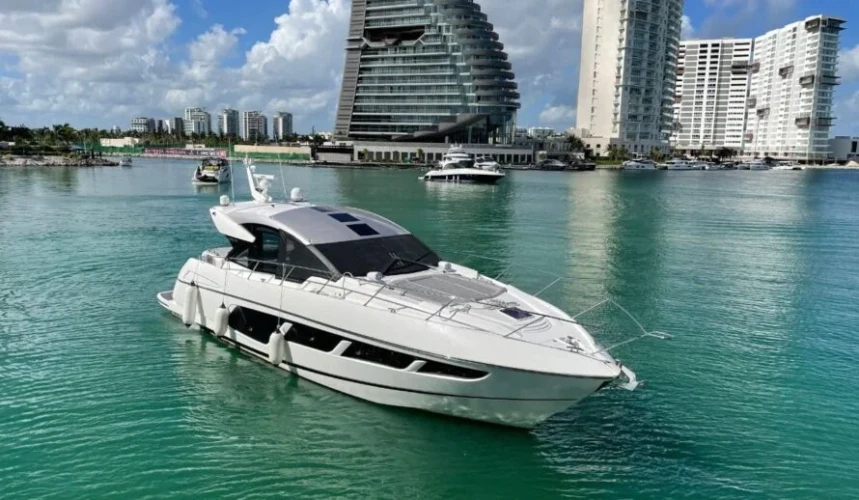 Arcadia 60 Yacht Charter Cancun for up to 13 guests. Explore Isla Mujeres, Playa Norte, coral reefs and Caribbean waters in luxury.