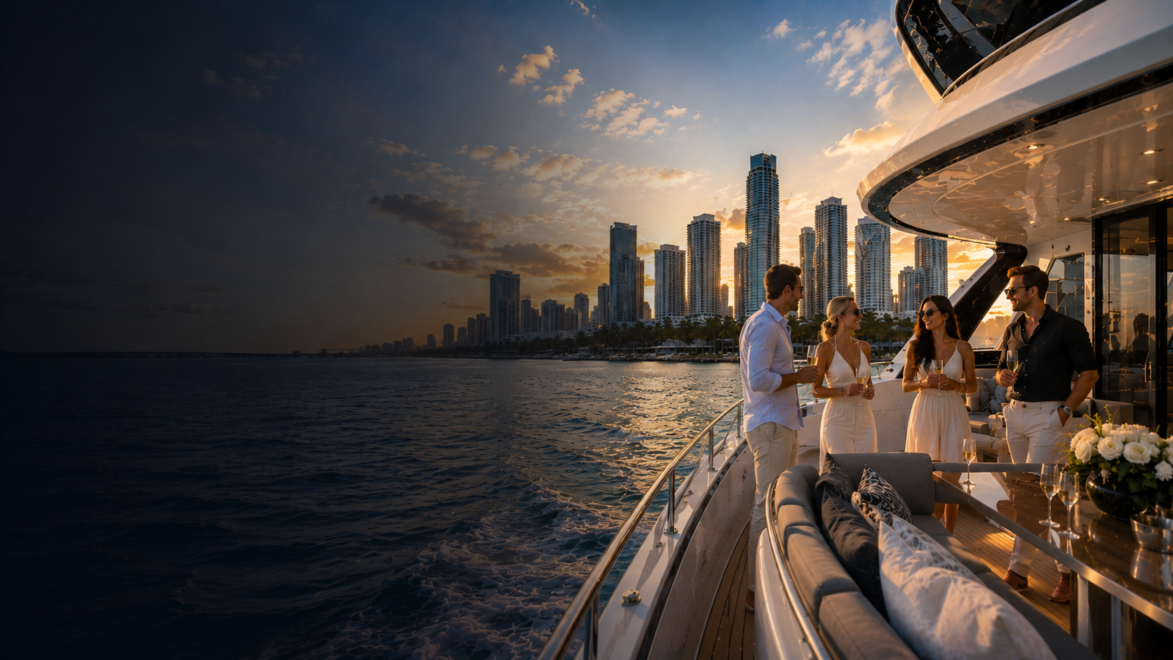 luxury yacht charter in Miami
